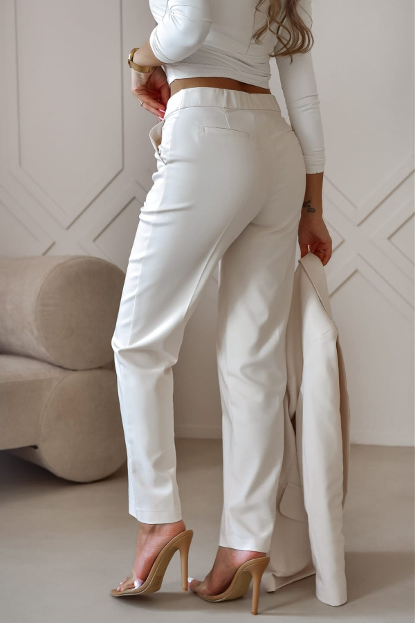 Spodnie cygaretki VIVIAN light beige 1