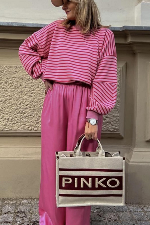 Bluza STRIPE Pink 1