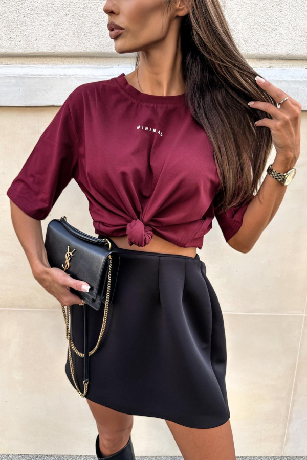 Tshirt MINIMAL bordo