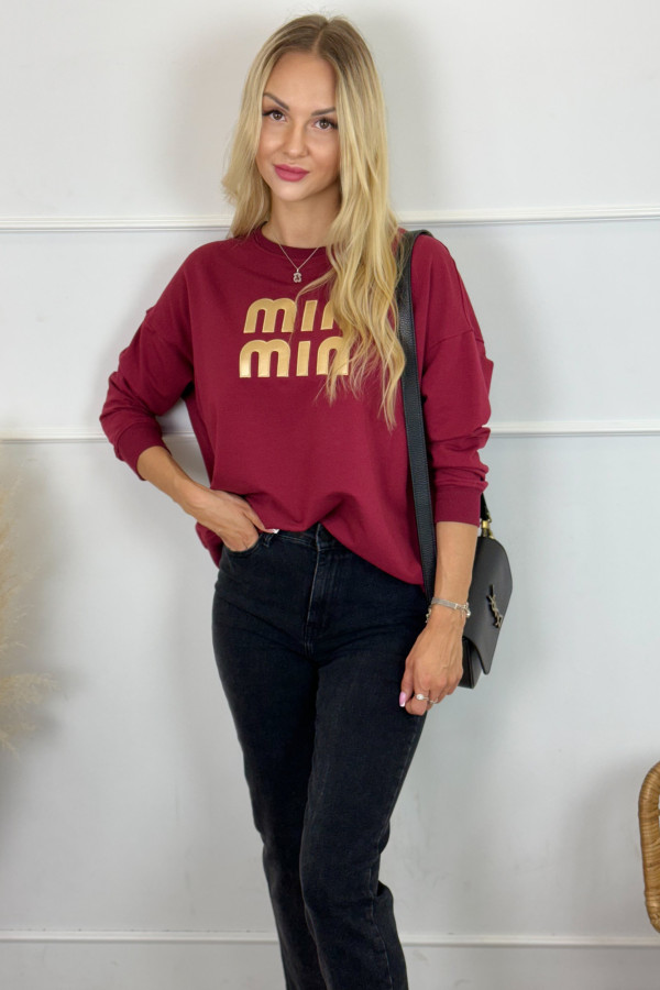 Bluza MIN MIN bordowa