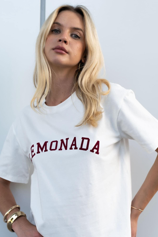 Tshirt LEMONADA logo bordo