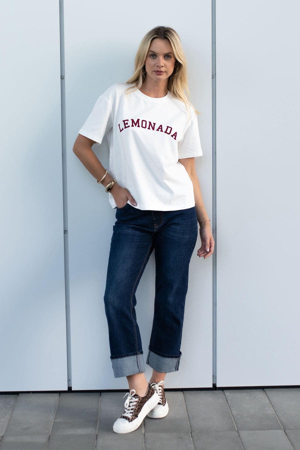 Tshirt LEMONADA logo bordo 2