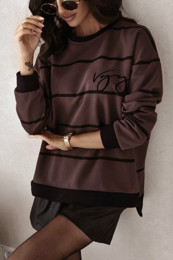 Bluza Long CHIC brown