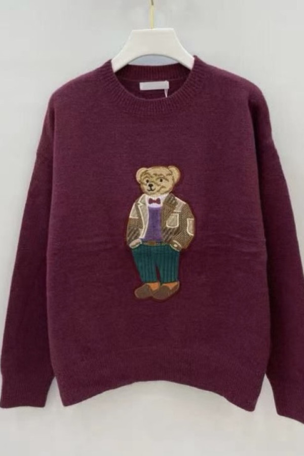 Sweterek TEDDY Burgund