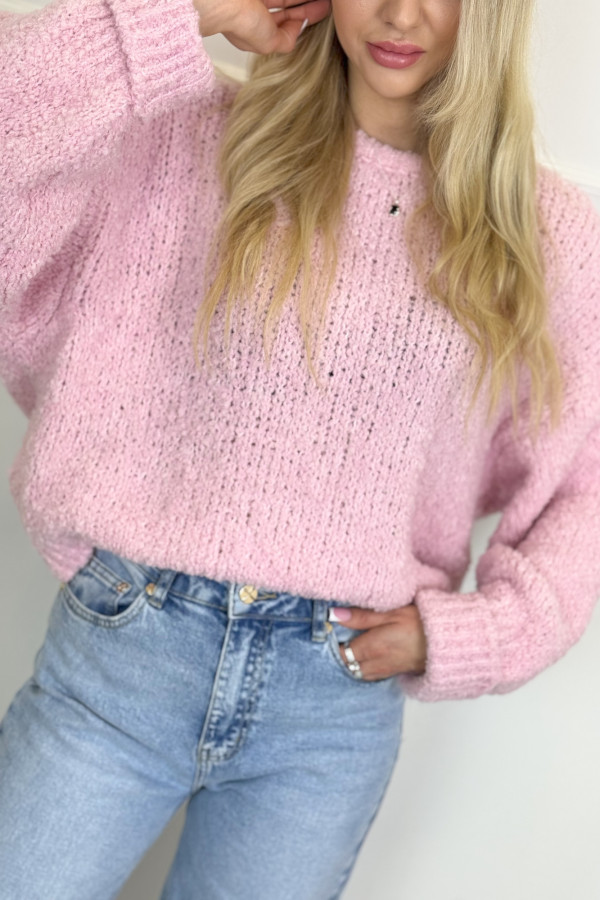 Sweter BOUCLE Baby Pink