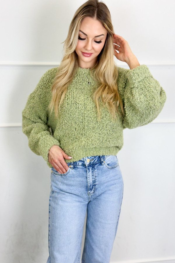 Sweter BOUNCLE pistacja 1