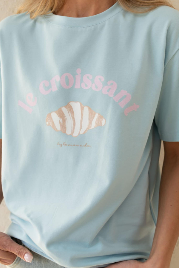 Tshirt CROISSANT blue 2