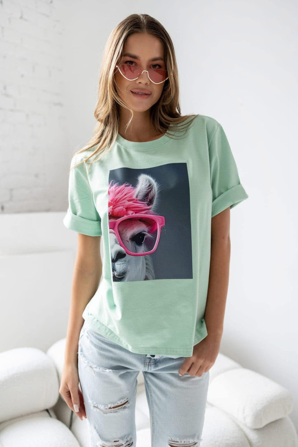 Tshirt LAMMA mint