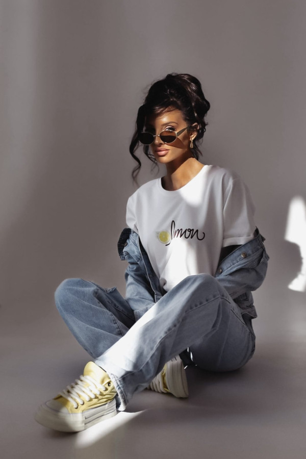 Tshirt LEMON ecru 1