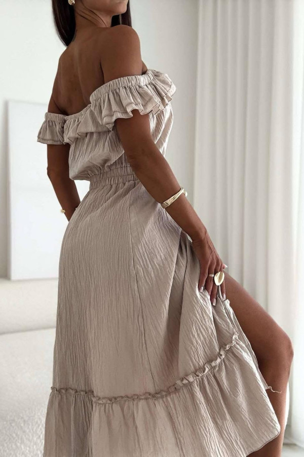 Sukienka LA MILLA beige 2