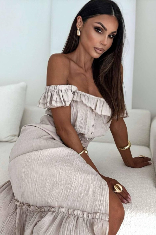 Sukienka LA MILLA beige 3