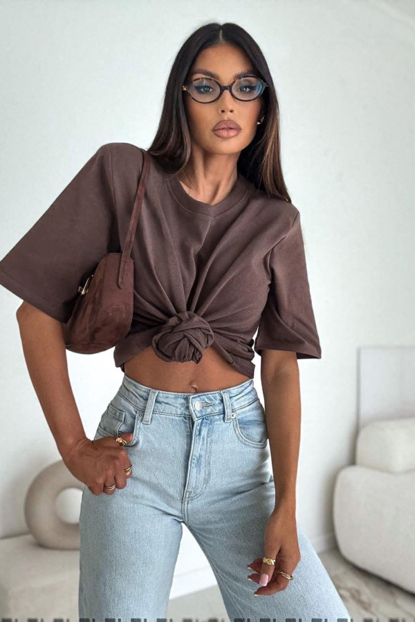 T-shirt ROSE chocolate